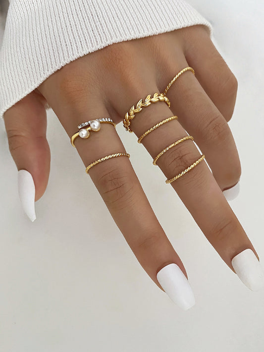 Women Rings Set of 7 - 0443