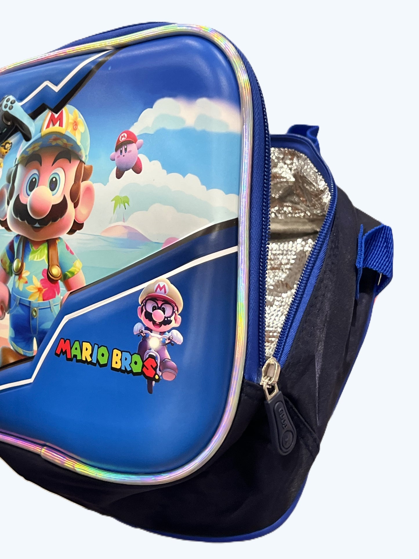 3-in-1 Detachable Trolley Schoolbag Set for Kids – Rolling Backpack with Lunch Bag & Pencil Case - 25-16106-12 Super