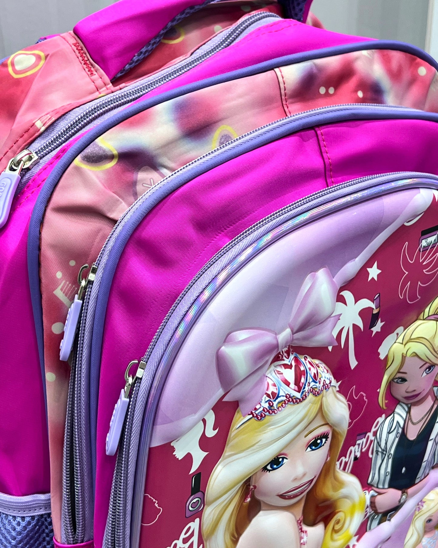 3-in-1 Detachable Trolley Schoolbag Set for Kids – Rolling Backpack with Lunch Bag & Pencil Case - 25-16106-1 Beauty