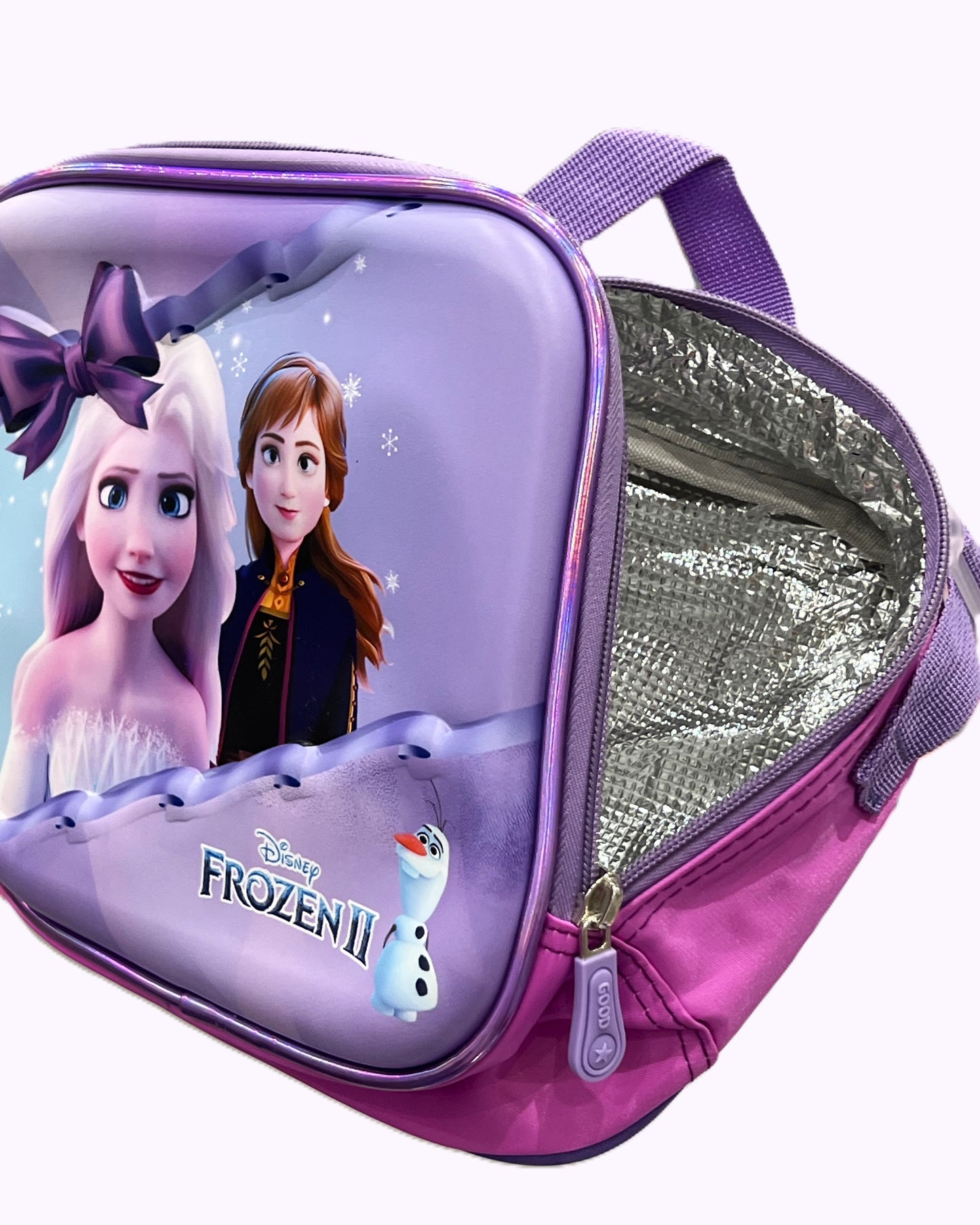 3-in-1 Detachable Trolley Schoolbag Set for Kids – Rolling Backpack with Lunch Bag & Pencil Case - 25-16106-6 Ice Princesses