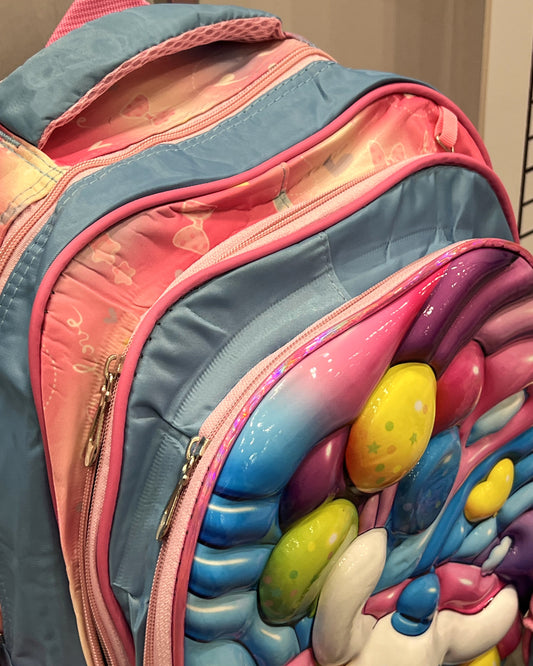 3-in-1 Detachable Trolley Schoolbag Set for Kids – Rolling Backpack with Lunch Bag & Pencil Case - 25-16210-20 Balloons