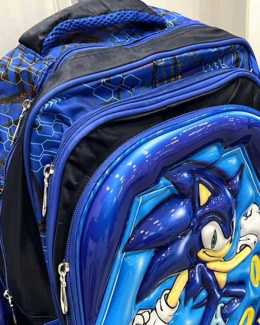 3-in-1 Detachable Trolley Schoolbag Set for Kids – Rolling Backpack with Lunch Bag & Pencil Case - 25-16210-5 Super