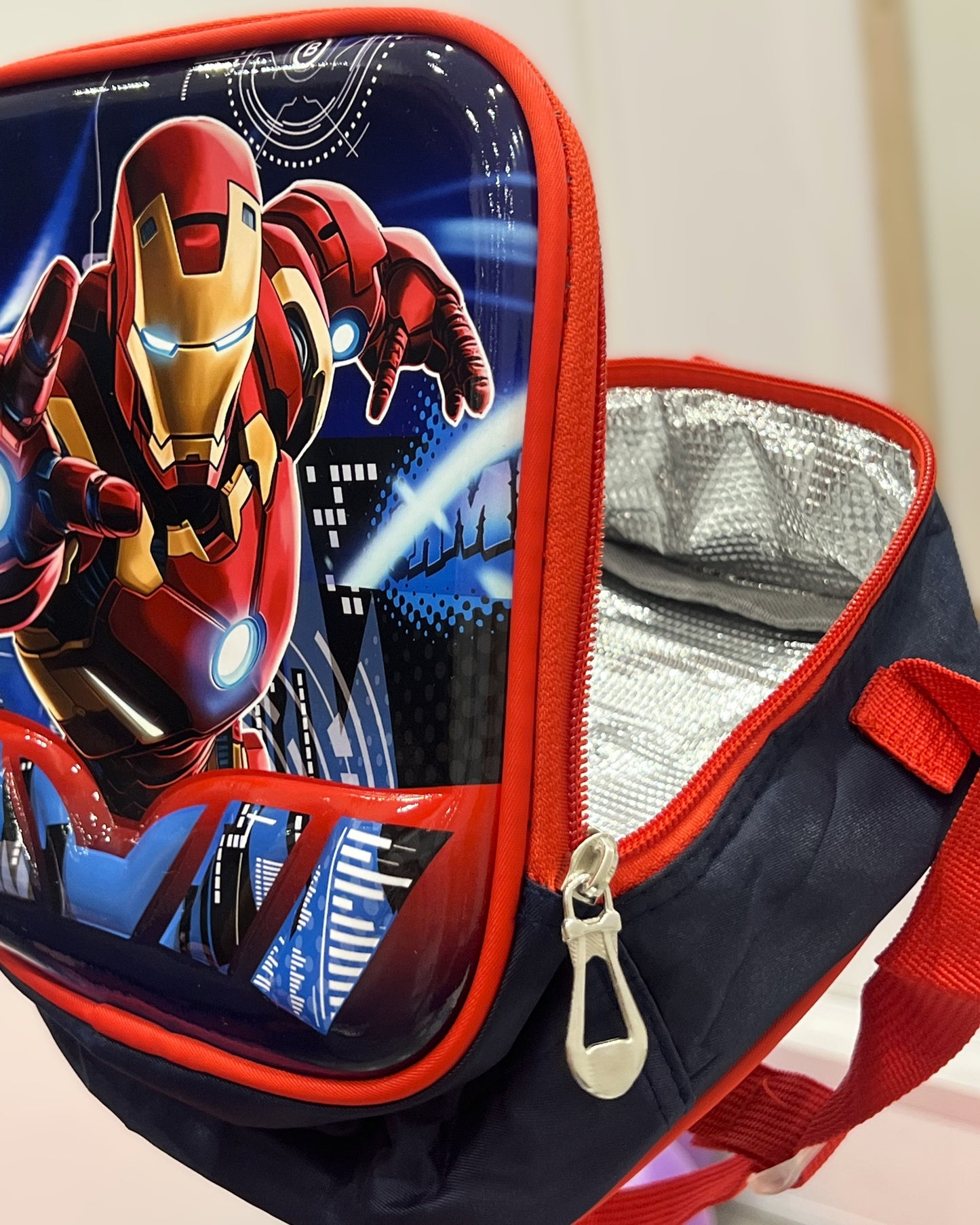 3-in-1 Detachable Trolley Schoolbag Set for Kids – Rolling Backpack with Lunch Bag & Pencil Case - 25-16210-7 Iron