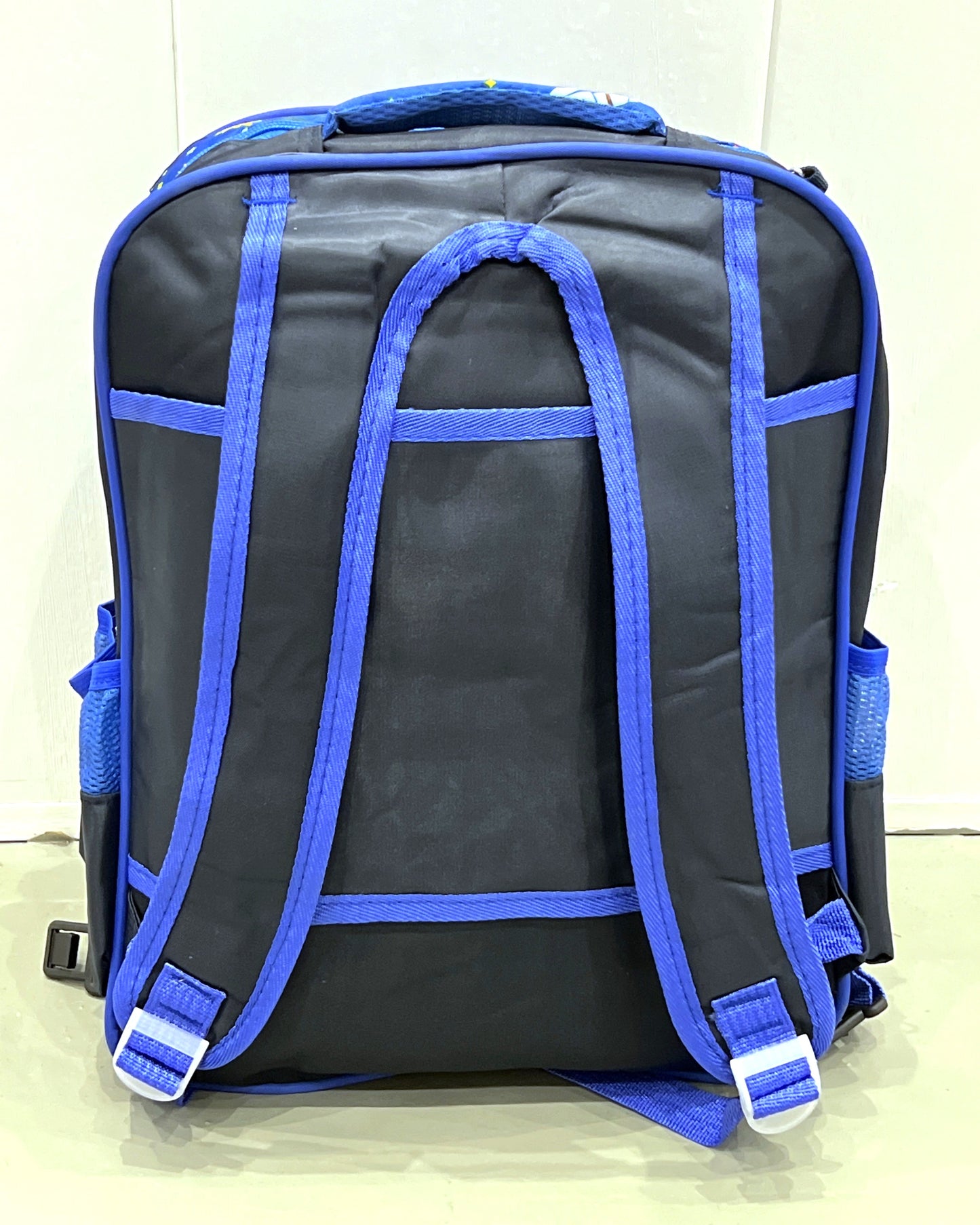 3-in-1 Detachable Trolley Schoolbag Set for Kids – Rolling Backpack with Lunch Bag & Pencil Case - 25-1633-4 Bat