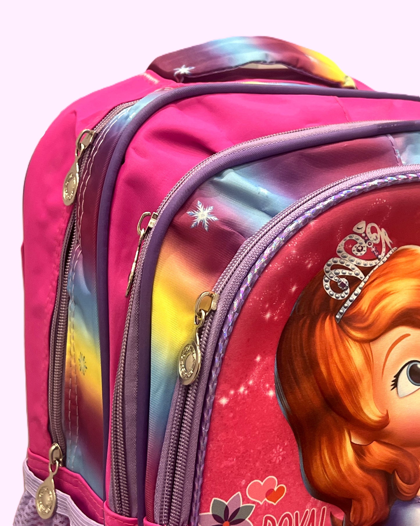 3-in-1 Detachable Trolley Schoolbag Set for Kids – Rolling Backpack with Lunch Bag & Pencil Case - 25-3001-8 Little Princess