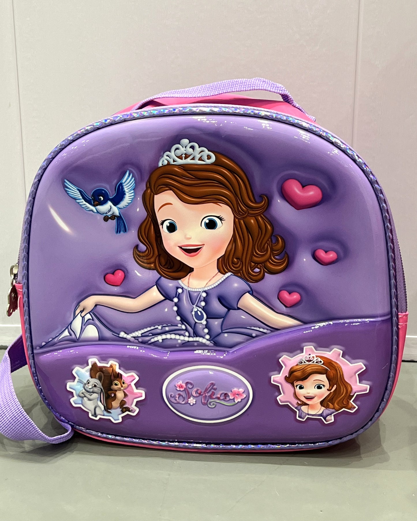 3-in-1 Detachable Trolley Schoolbag Set for Kids – Rolling Backpack with Lunch Bag & Pencil Case - 25-6215-13 Little Princess