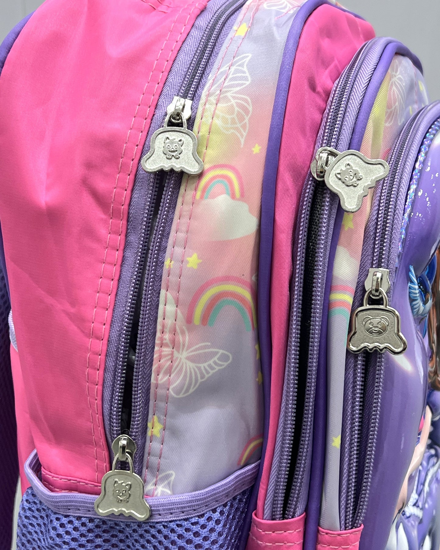 3-in-1 Detachable Trolley Schoolbag Set for Kids – Rolling Backpack with Lunch Bag & Pencil Case - 25-6215-13 Little Princess