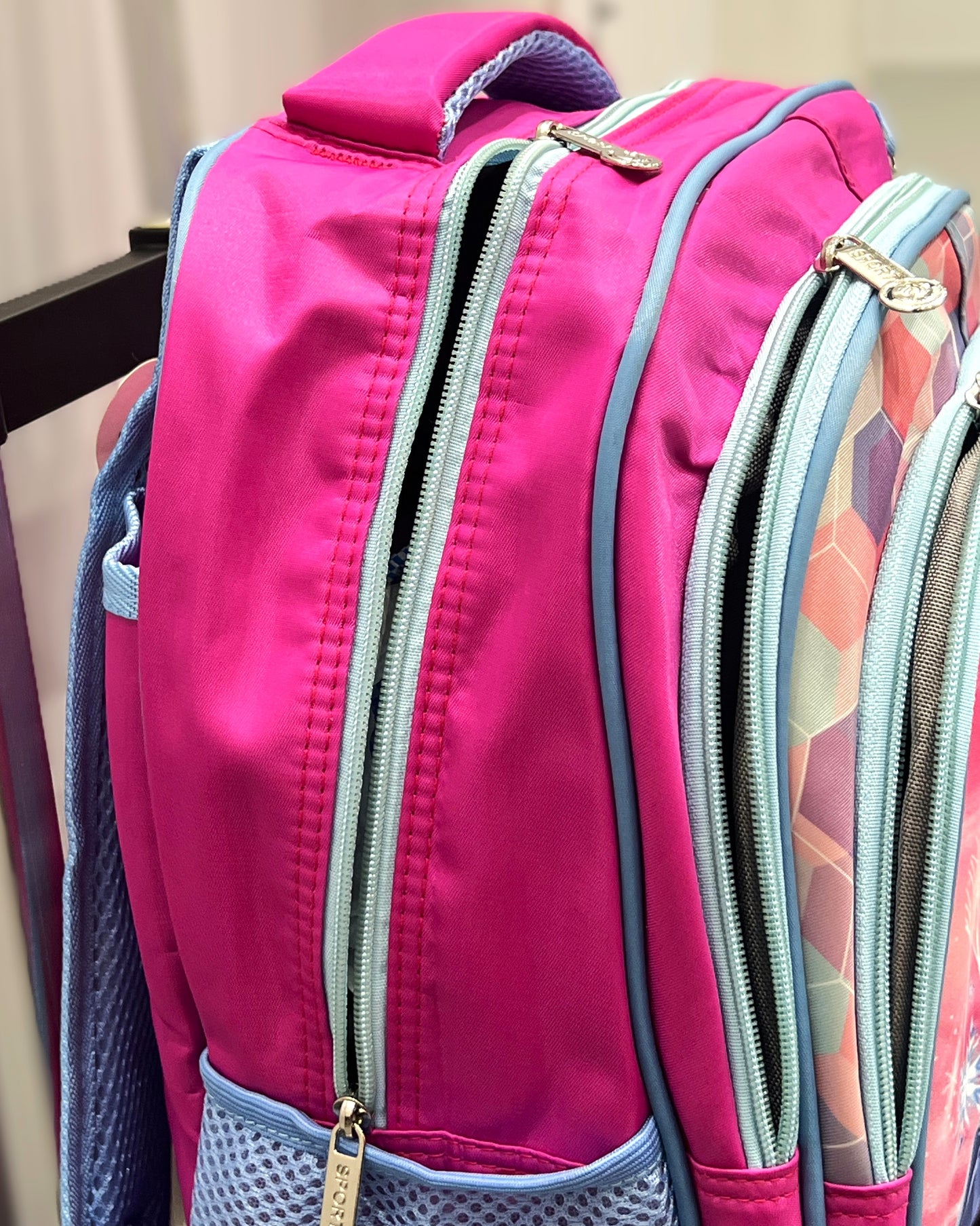 3-in-1 Detachable Trolley Schoolbag Set for Kids – Rolling Backpack with Lunch Bag & Pencil Case - 25-6215-16 Ice Princesses