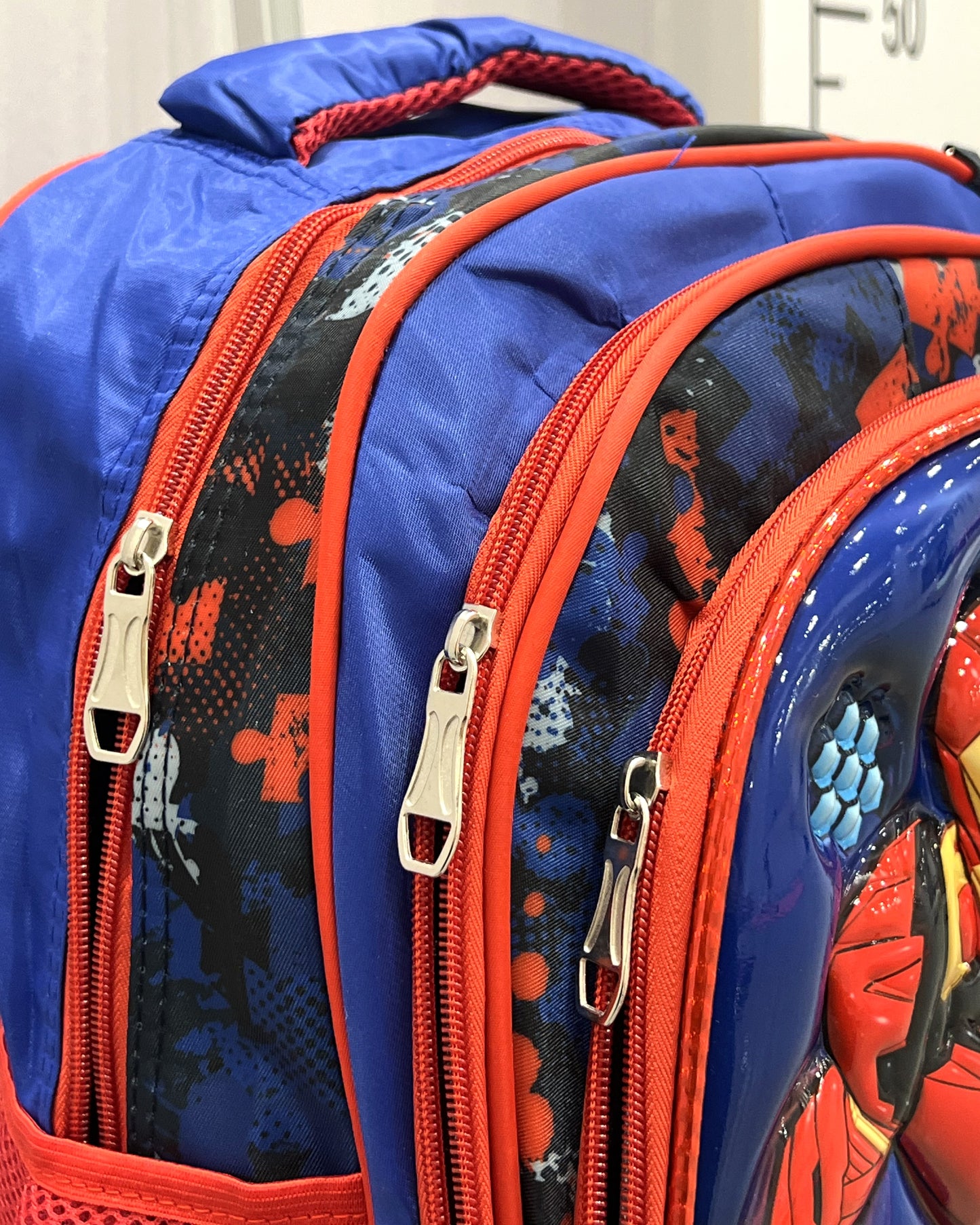 3-in-1 Detachable Trolley Schoolbag Set for Kids – Rolling Backpack with Lunch Bag & Pencil Case - 25-6215-7 Iron