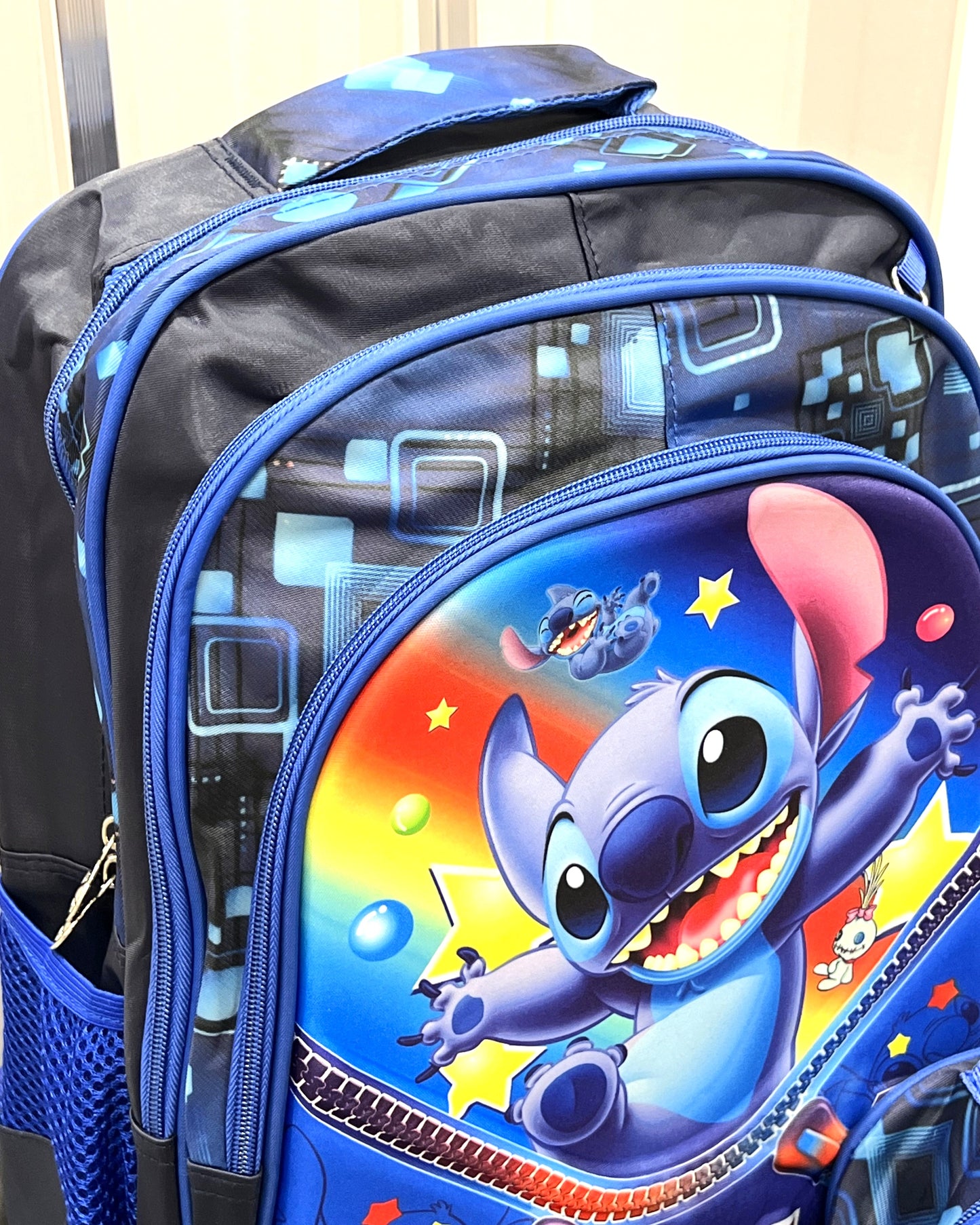3-in-1 Detachable Trolley Schoolbag Set for Kids – Rolling Backpack with Lunch Bag & Pencil Case - 25-JZ2003-1 Alien Friend