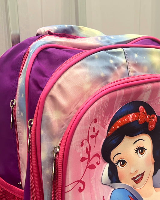 3-in-1 Detachable Trolley Schoolbag Set for Kids – Rolling Backpack with Lunch Bag & Pencil Case - 25-JZ2003-25 Snow