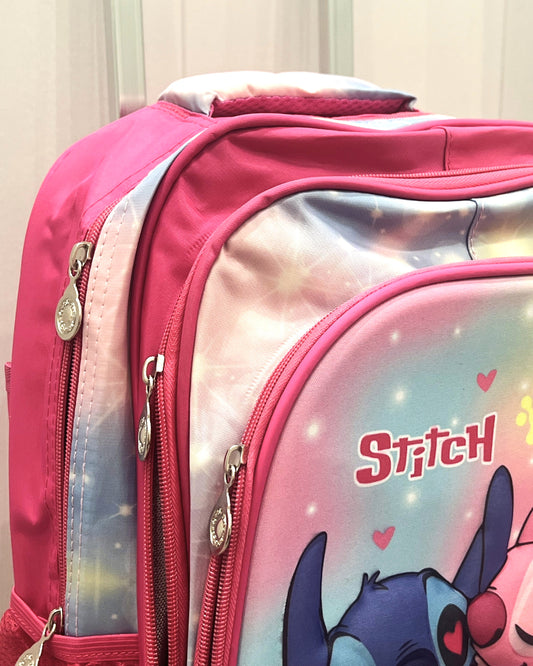 3-in-1 Detachable Trolley Schoolbag Set for Kids – Rolling Backpack with Lunch Bag & Pencil Case - 25-JZ2003-28 Alien Friend