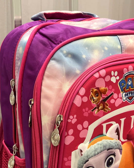 3-in-1 Detachable Trolley Schoolbag Set for Kids – Rolling Backpack with Lunch Bag & Pencil Case - 25-JZ2003-31 Patrol