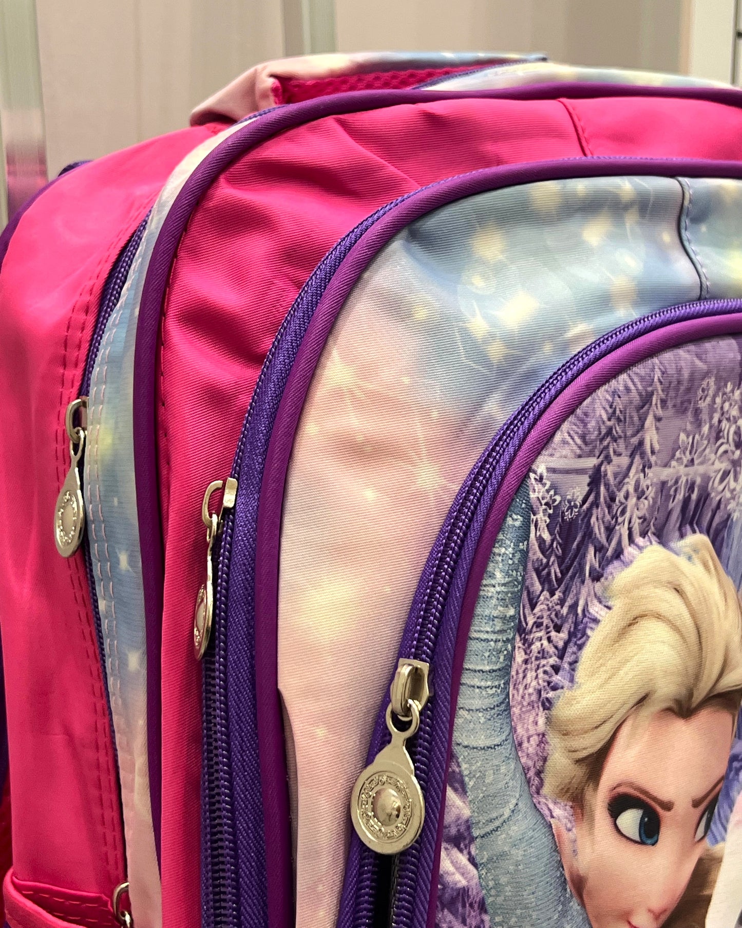 3-in-1 Detachable Trolley Schoolbag Set for Kids – Rolling Backpack with Lunch Bag & Pencil Case - 25-JZ2003-32 Ice Princesses