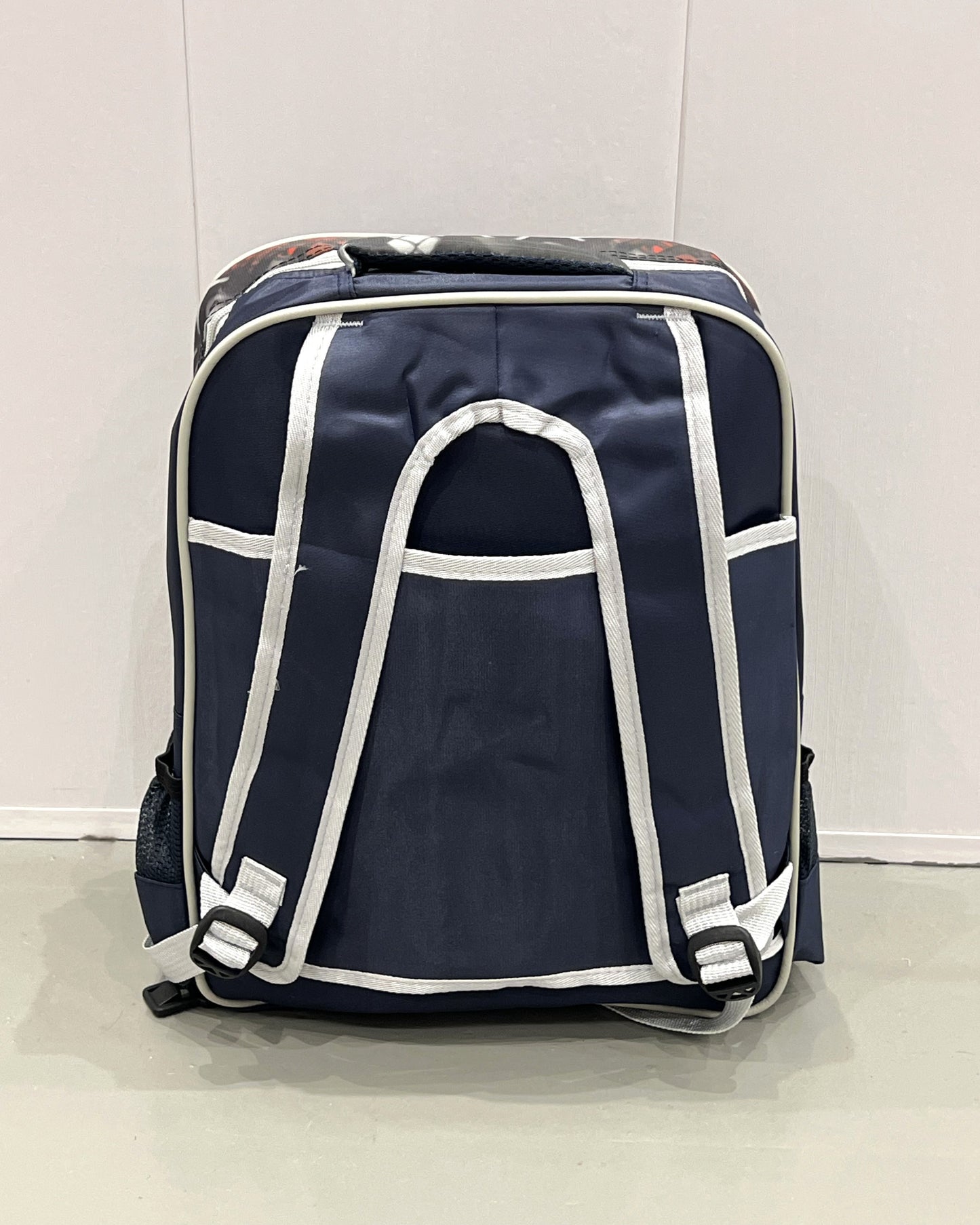 3-in-1 Detachable Trolley Schoolbag Set for Kids – Rolling Backpack with Lunch Bag & Pencil Case - 25-JZ2003-4 Bat
