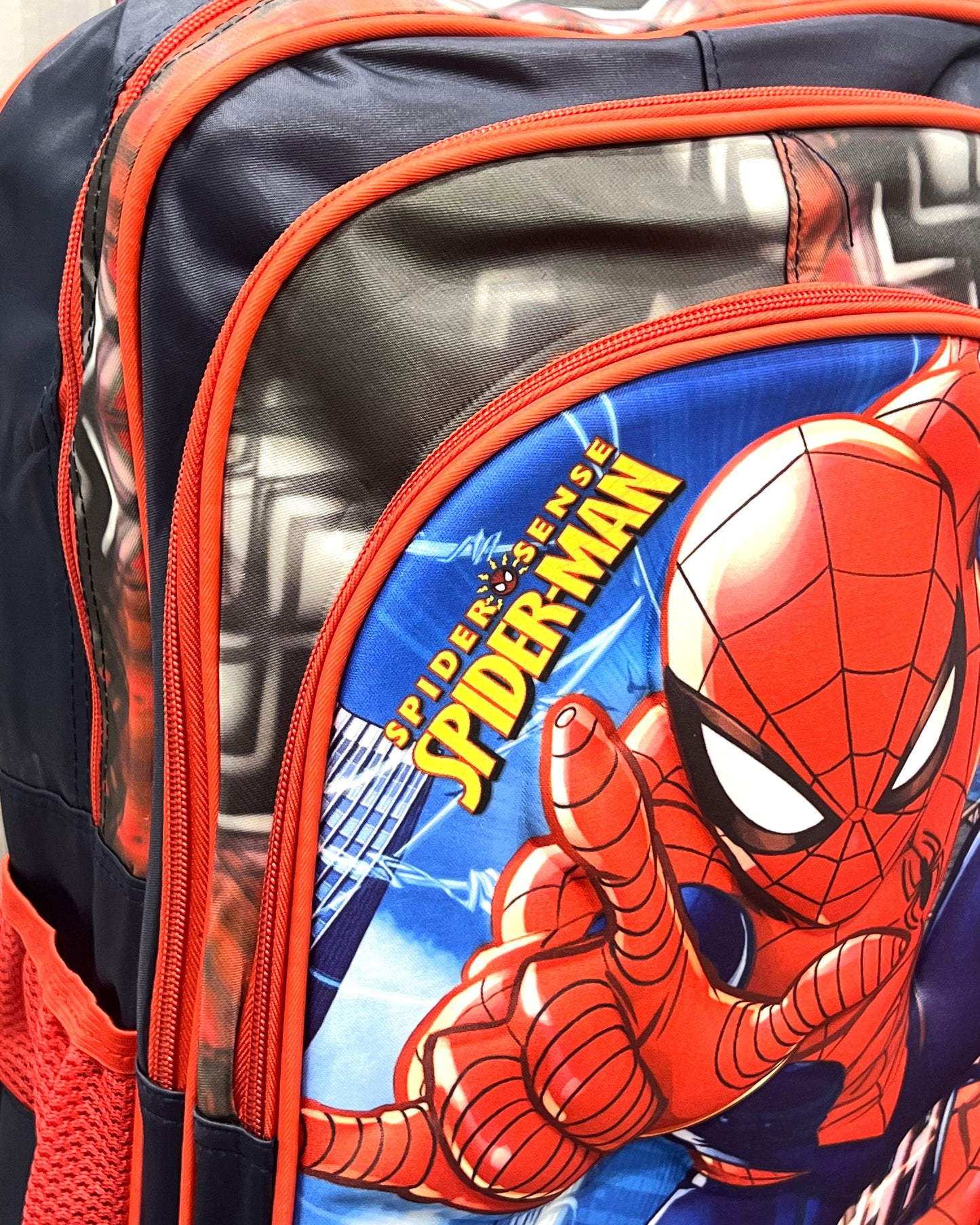 3-in-1 Detachable Trolley Schoolbag Set for Kids – Rolling Backpack with Lunch Bag & Pencil Case - 25-JZ2003-7 Spider