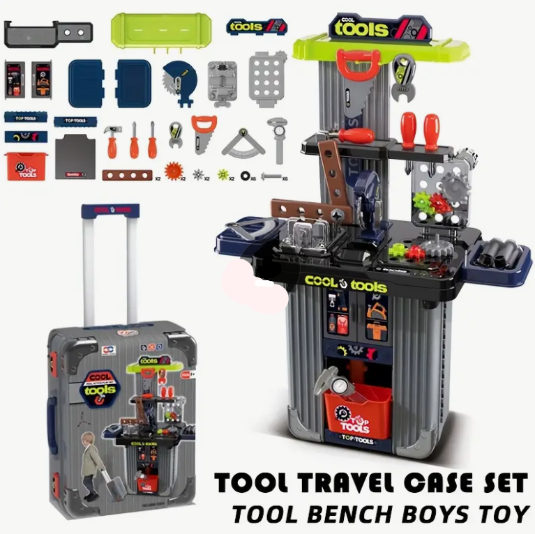 2-in-1 Tool Workbench Suitcase – (Ages 3+) | C995167 | CityGo