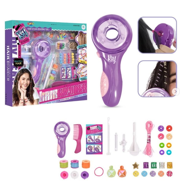 DIY Hair Braider Kit – Beads & Threads (Ages 6+) | C990507 | CityGo