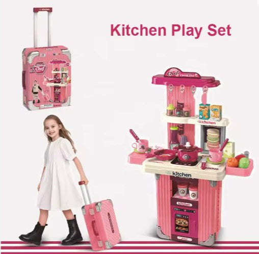 2-in-1 Kitchen Playset Suitcase – (Ages 3+) | C671894 | CityGo