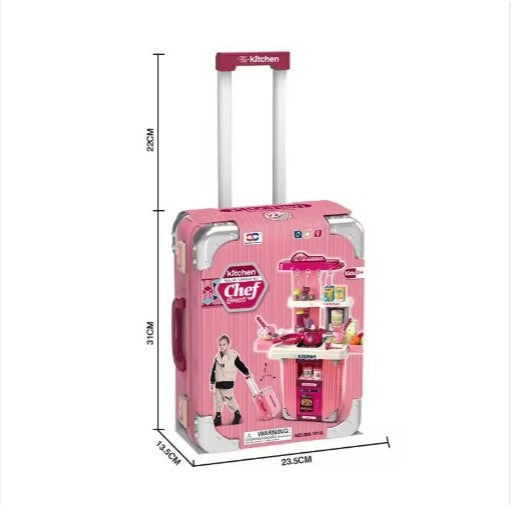2-in-1 Kitchen Playset Suitcase – (Ages 3+) | C671894 | CityGo