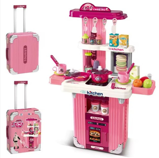 2-in-1 Kitchen Playset Suitcase – (Ages 3+) | C671894 | CityGo