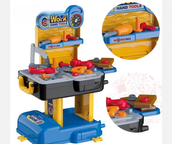 2 in 1 tool workbench backpack toy for kids