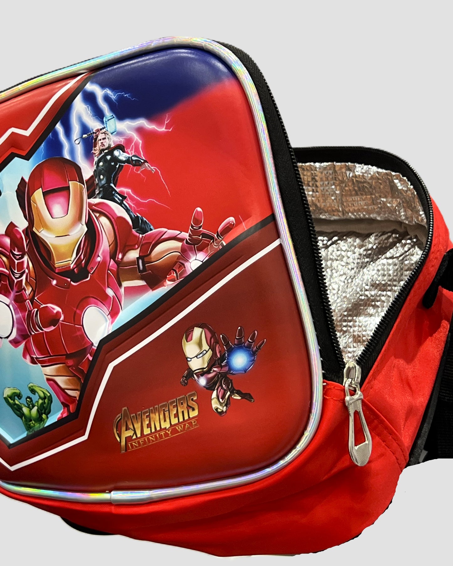 3-in-1 Detachable Trolley Schoolbag Set for Kids – Rolling Backpack with Lunch Bag & Pencil Case - 25-16106-8 Iron