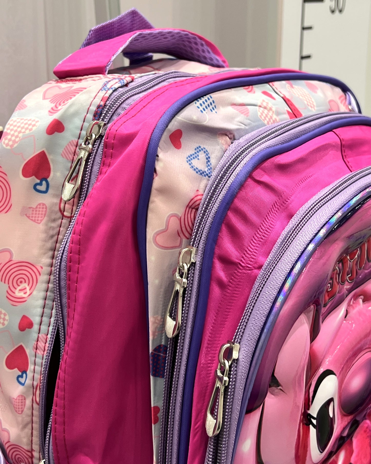 3-in-1 Detachable Trolley Schoolbag Set for Kids – Rolling Backpack with Lunch Bag & Pencil Case - 25-16210-15 Alien Friend