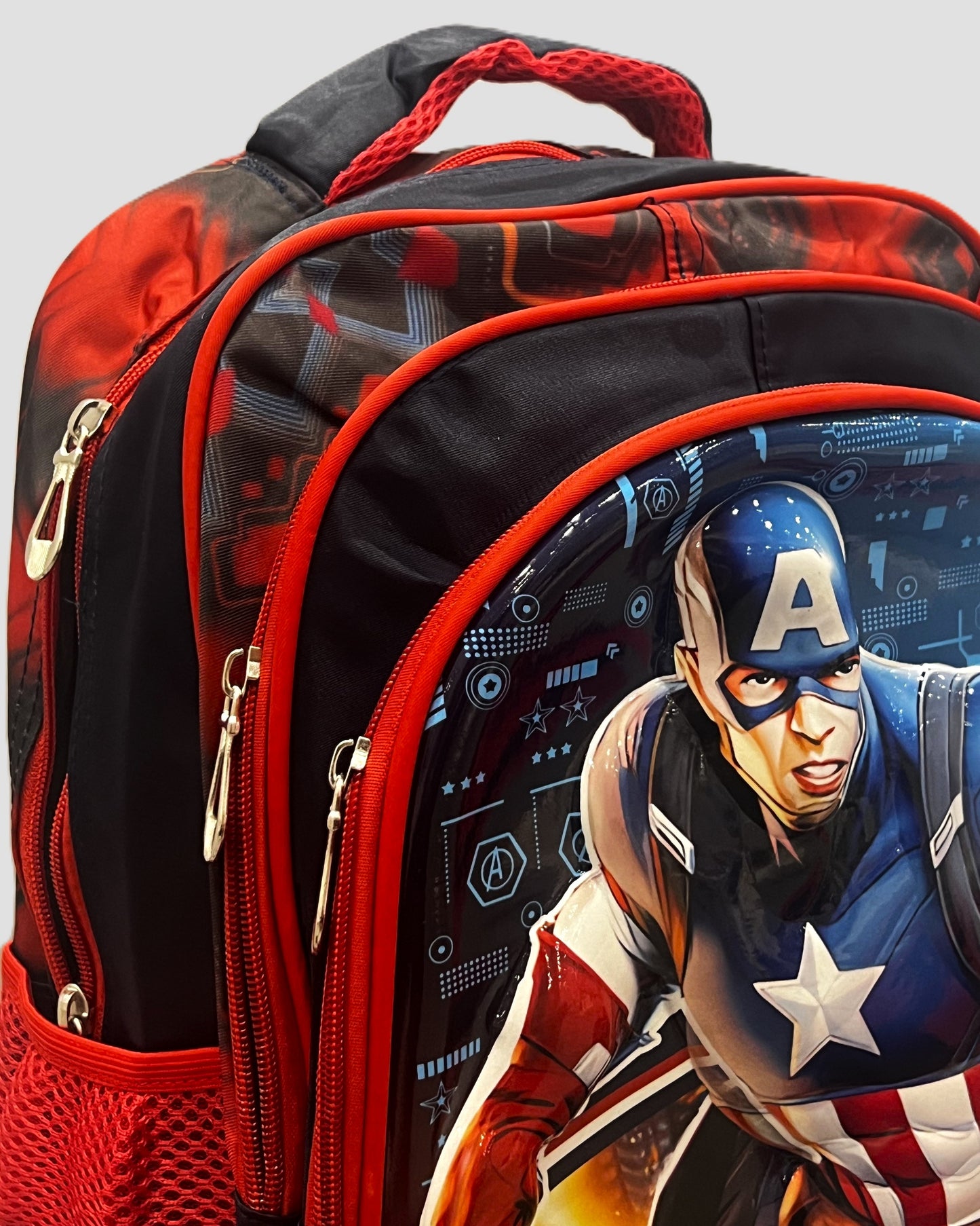 3-in-1 Detachable Trolley Schoolbag Set for Kids – Rolling Backpack with Lunch Bag & Pencil Case - 25-16210-9 Captain