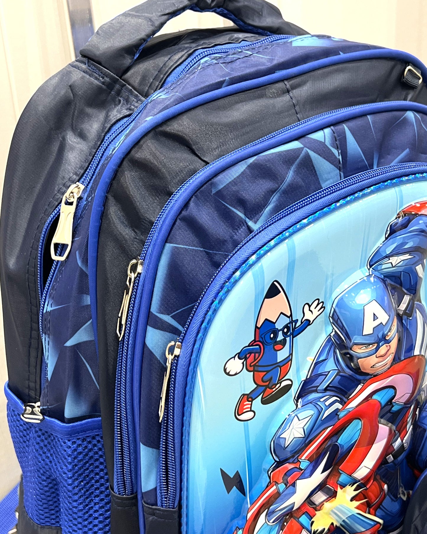 3-in-1 Detachable Trolley Schoolbag Set for Kids – Rolling Backpack with Lunch Bag & Pencil Case - 25-1633-3 Iron