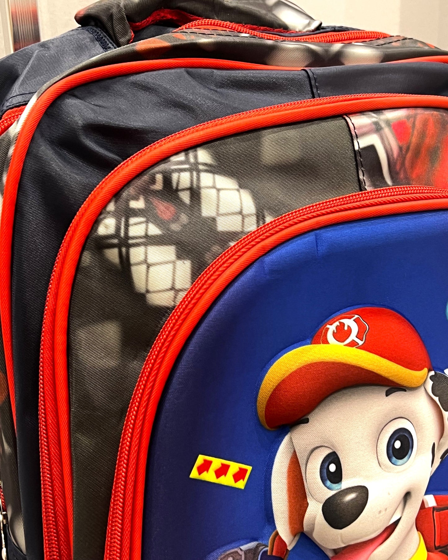 3-in-1 Detachable Trolley Schoolbag Set for Kids – Rolling Backpack with Lunch Bag & Pencil Case - 25-JZ2003-11 Patrol