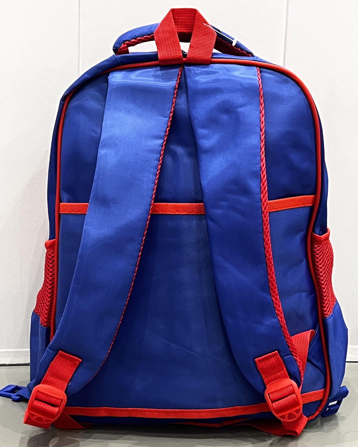 3-in-1 Detachable Trolley Schoolbag Set for Kids – Rolling Backpack with Lunch Bag & Pencil Case - 25-JZ2003-38 Spider Blue