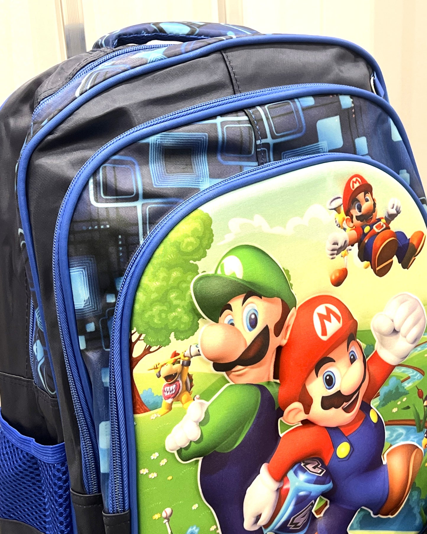 3-in-1 Detachable Trolley Schoolbag Set for Kids – Rolling Backpack with Lunch Bag & Pencil Case - 25-JZ2003-5 Super