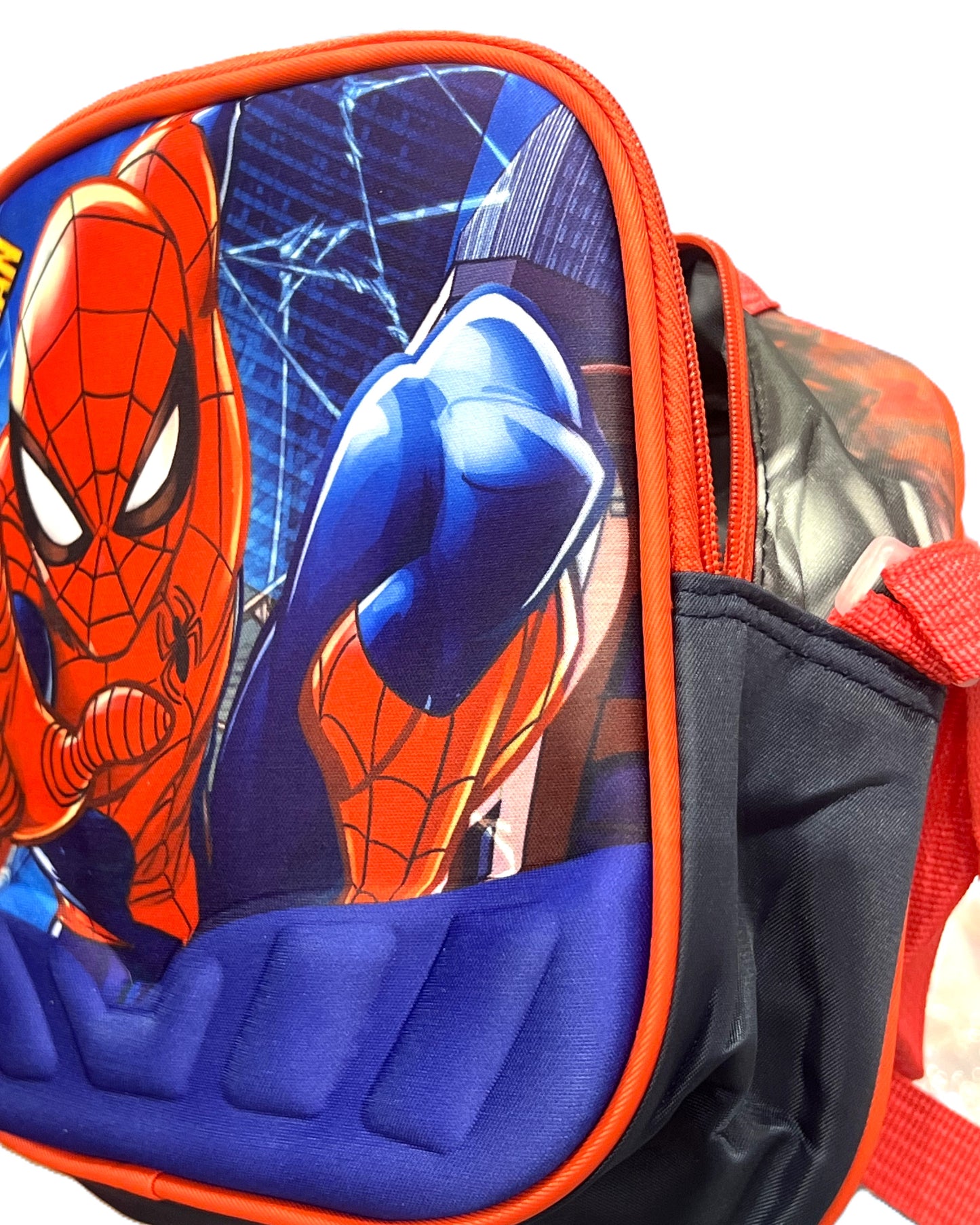 3-in-1 Detachable Trolley Schoolbag Set for Kids – Rolling Backpack with Lunch Bag & Pencil Case - 25-JZ2003-7 Spider