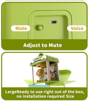 Citygo Mini Claw Machine – Dinosaur Edition | Interactive Arcade Toy for Kids with Lights, Sounds & Timer | C675002 | CityGo