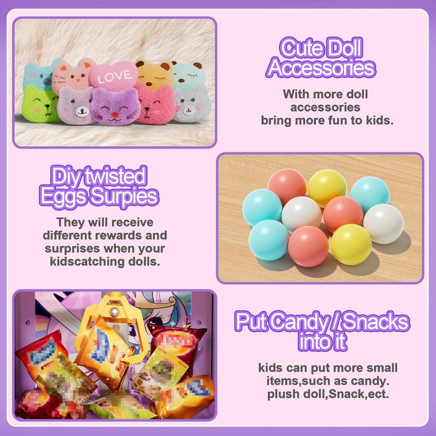 Citygo Mini Claw Machine – Unicorn Edition | Interactive Arcade Toy for Kids (Lights, Music & Prizes) | C675004 | CityGo