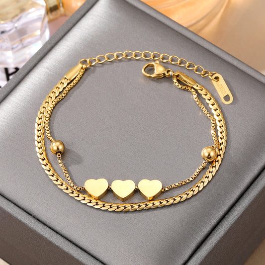 Stainless Steel Bracelet – Hypoallergenic, Tarnish-Free, Long-Lasting Elegance 380031