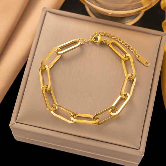 Stainless Steel Bracelet – Hypoallergenic, Tarnish-Free, Long-Lasting Elegance 47BR97
