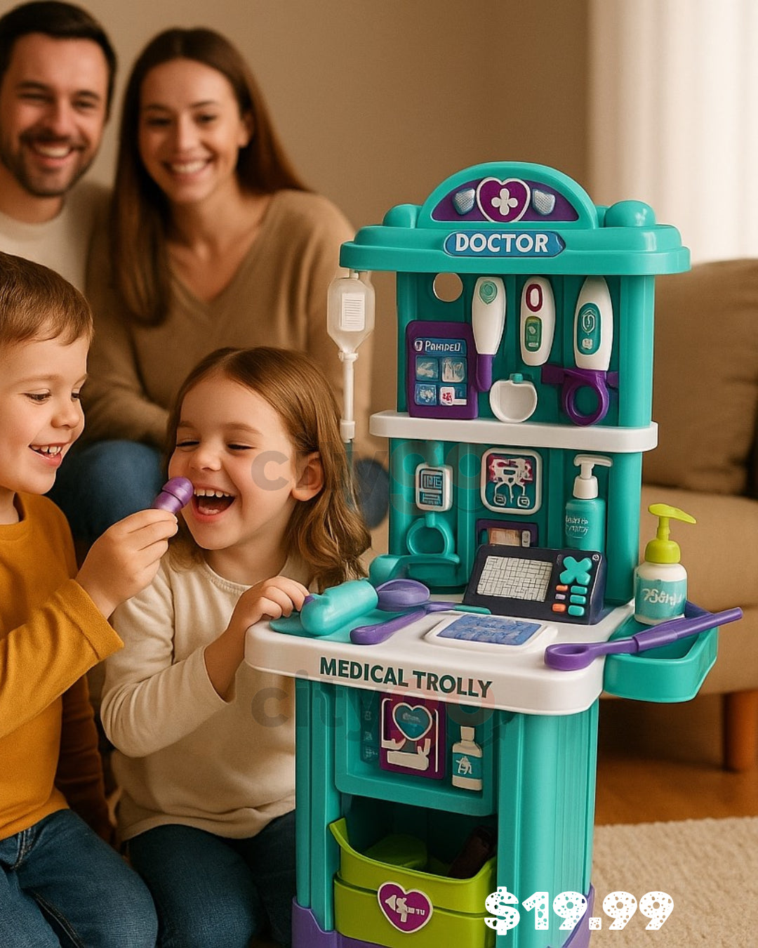 2-in-1 Doctor Medical Suitcase – Pretend Play Set (Ages 3+) | C671898 | CityGo
