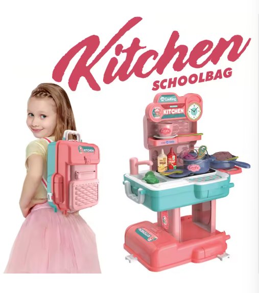 2-in-1 Kitchen Backpack Playset – Clinic Table & Tools (Ages 3+) | C937413 | CityGo