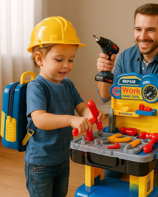 2-in-1 Tool Workbench Backpack – 45cm (Ages 3+) | C937416 | CityGo