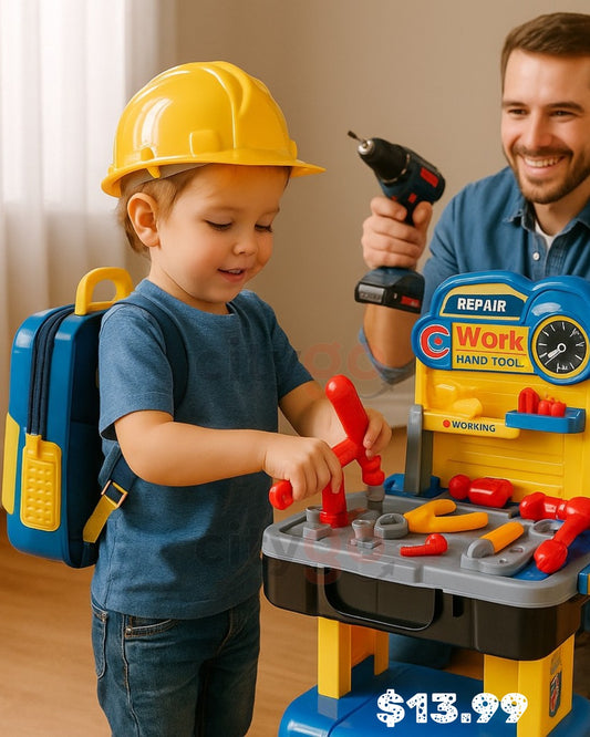 2-in-1 Tool Workbench Backpack – 45cm (Ages 3+) | C937416 | CityGo