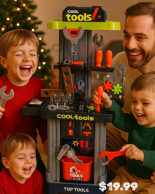 2-in-1 Tool Workbench Suitcase – (Ages 3+) | C995167 | CityGo