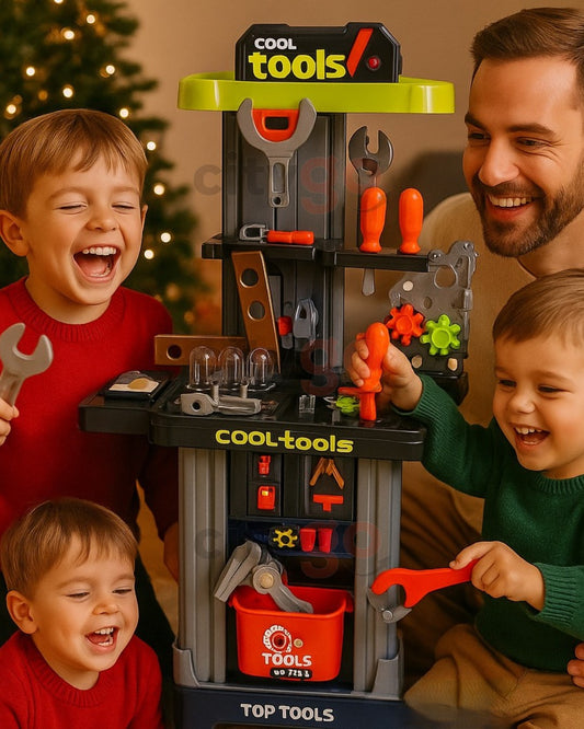 2-in-1 Tool Workbench Suitcase – (Ages 3+) | C995167 | CityGo