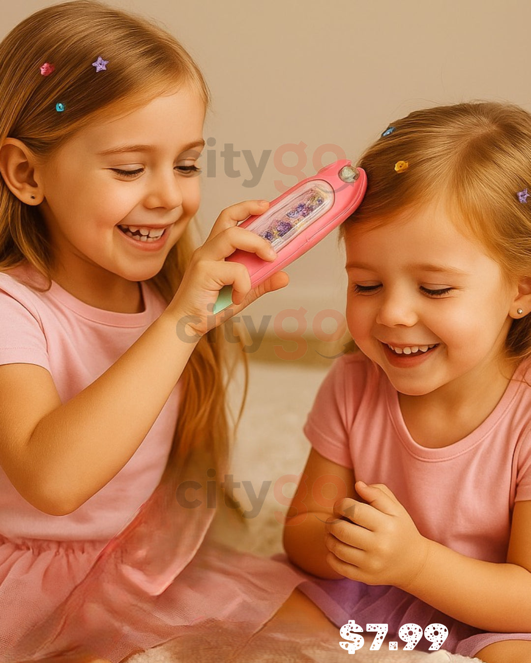 Jewel Hair Kit – Sparkly Gem Applicator Wand – No-Heat, Kid-Safe Styling Fun, Ages 5+ | 148272 | CityGo