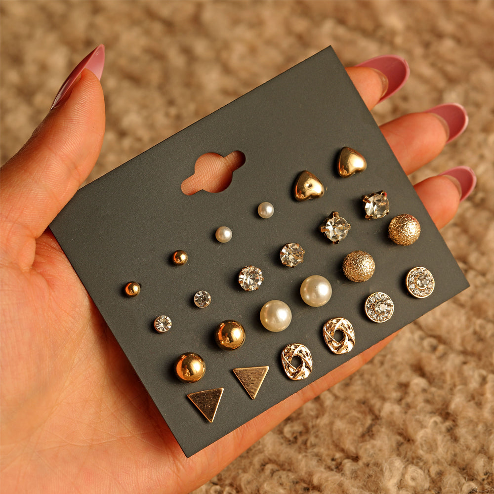 Women Earring Studs Set - 232-1