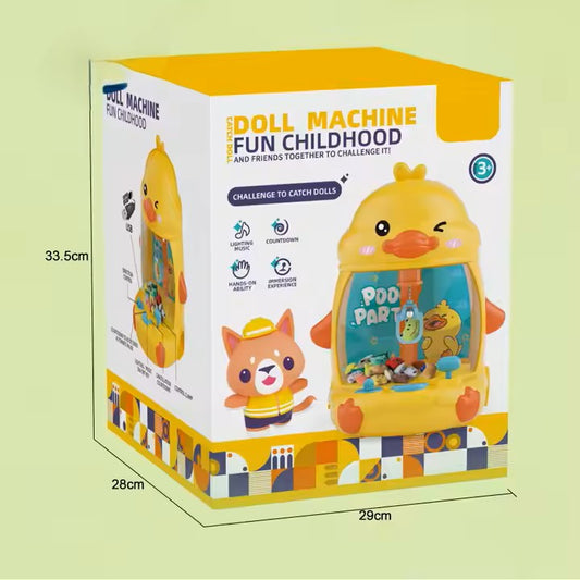 Citygo Mini Claw Machine Duck - Lights & Music Arcade Toy with Plush Dolls - 170396 | CityGo