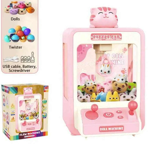 Citygo Mini Claw Machine Little Cat - Arcade Toy with Plush Dolls - 170523 Pink | CityGo