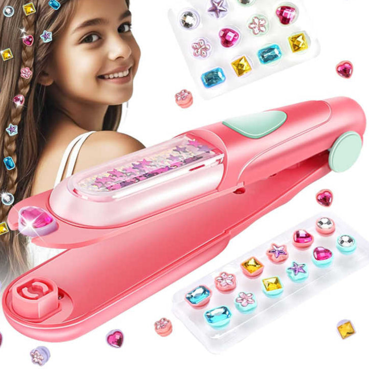 Jewel Hair Kit – Sparkly Gem Applicator Wand – No-Heat, Kid-Safe Styling Fun, Ages 5+ | 148272 | CityGo