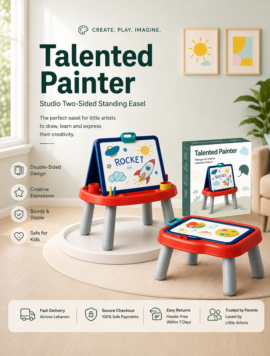 Talented Painter Studio Easel 🎨 | C937485 | CityGo